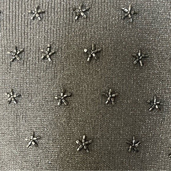 JESSICA Black Vintage Beaded Knit Tank Top US M/12 - Picture 5 of 7